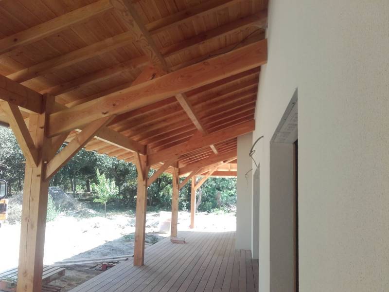 Charpente traditionnelle en Douglas apparente Soulac-sur-Mer